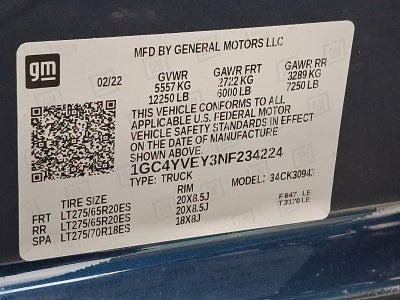 2022 Chevrolet Silverado 3500 HD High Country