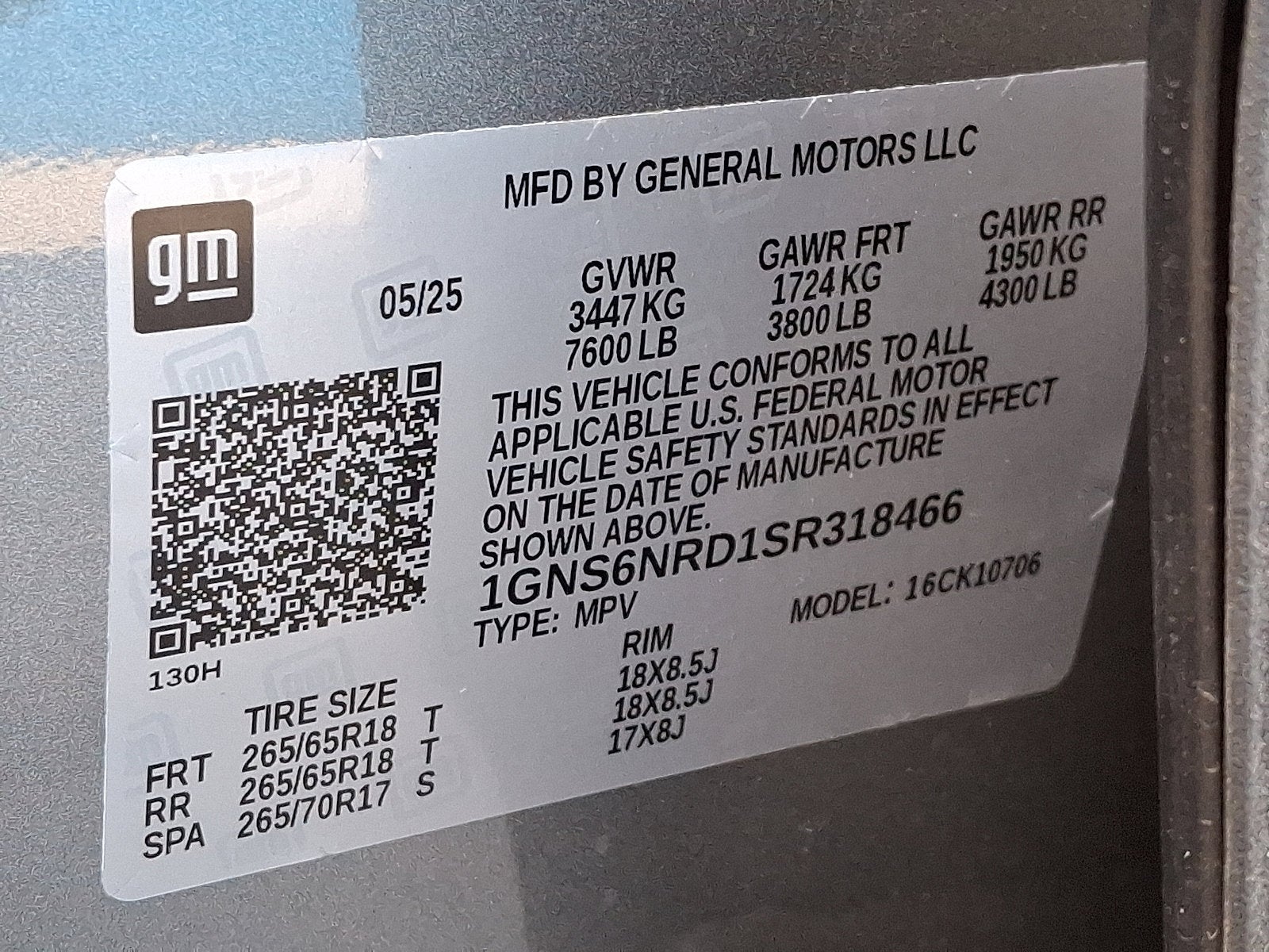 2025 Chevrolet Tahoe LT