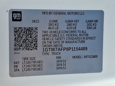 2023 GMC Savana Cargo 2500 Work Van