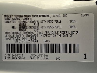 2020 Toyota Tundra 4WD SR5