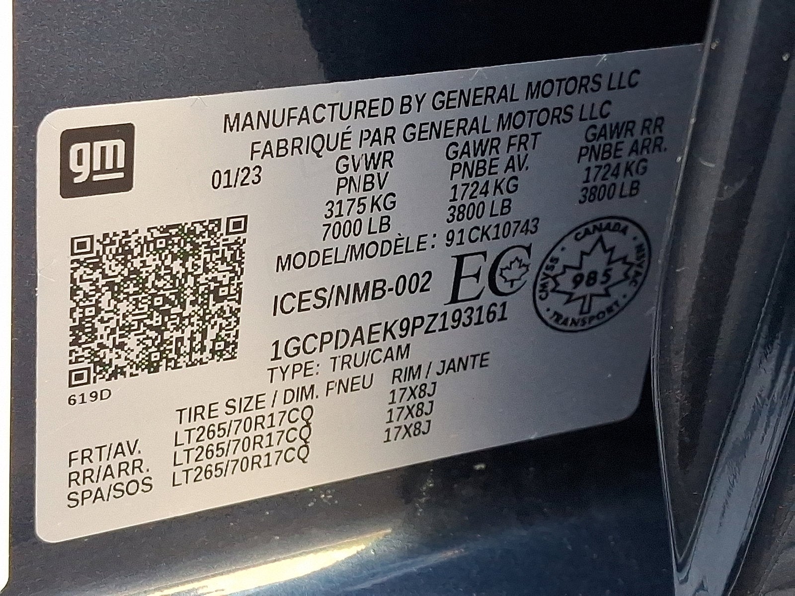 2023 Chevrolet Silverado 1500 WT