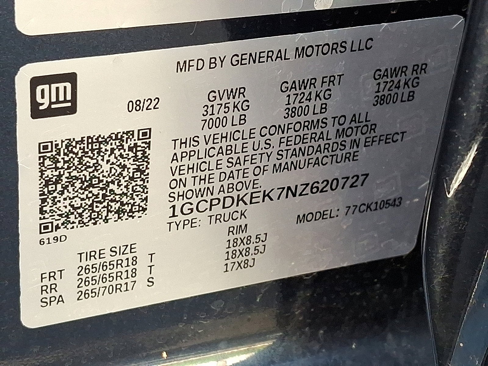 2022 Chevrolet Silverado 1500 LT (2FL)