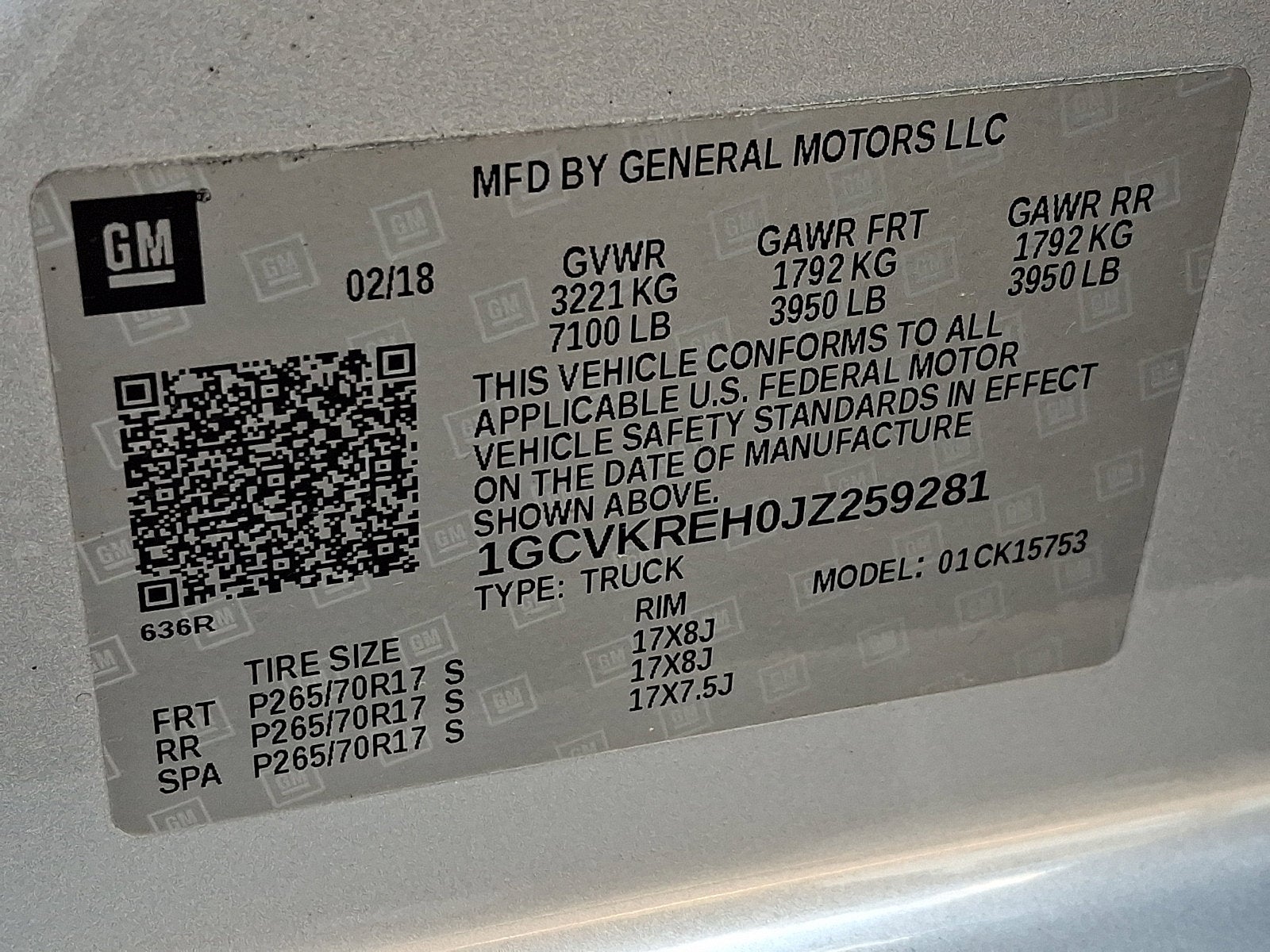 2018 Chevrolet Silverado 1500 LT