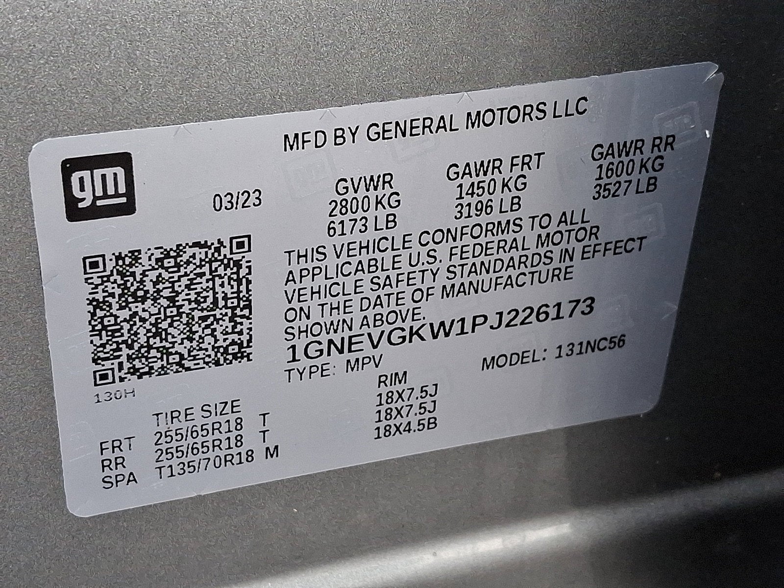 2023 Chevrolet Traverse LT Cloth