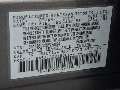 2025 Nissan Sentra SV